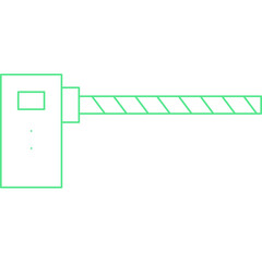 Check Post Barrier single vector illustration icon