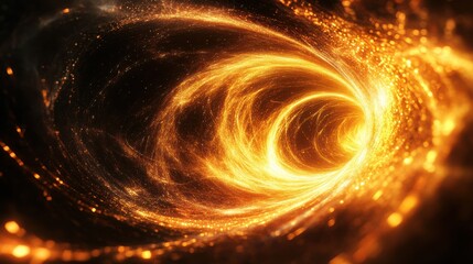 Quantum Machine Glowing with Swirling Binary Projection