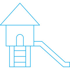 Slide single vector illustration icon