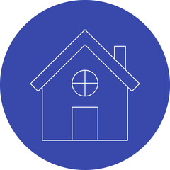 House single vector illustration icon