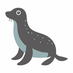 vector illustration of seal