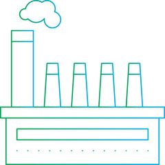 Factory single vector illustration icon