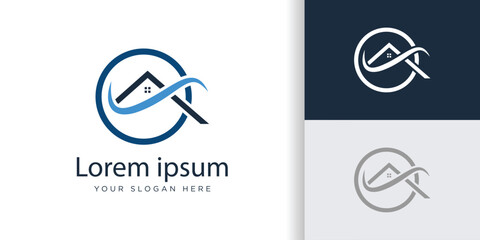 real estate logo vector designs concept