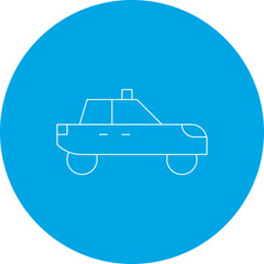 Taxi single vector illustration icon
