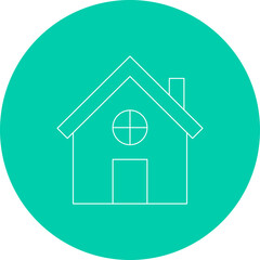 House single vector illustration icon