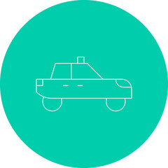 Taxi single vector illustration icon