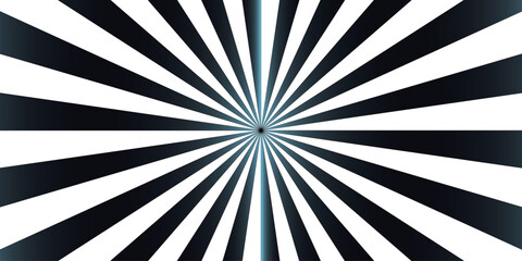 Seamless abstract sun ray blue and white Vintage sunbeam backdrop,   Ray stripes Funky ray elements, circle motifs, reminiscent of circus themes. Swirling pattern background with Vortex starburst .