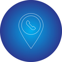 Phone Booth Location single vector illustration icon