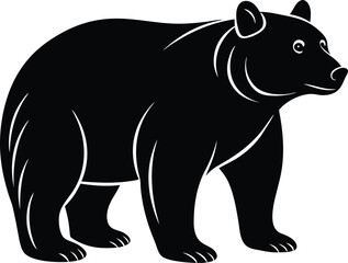 silhouette of a bear