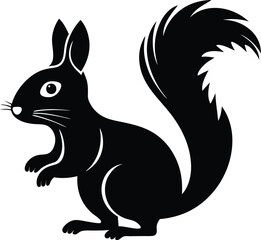 vector illustration of a squirrel