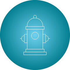 Fire Hydrant single vector illustration icon