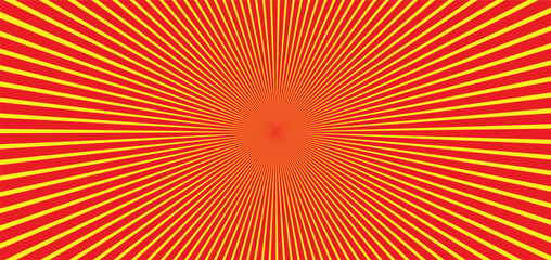 Obraz premium Abstract bright red rays background. Sunlight rays background. Crimson color burst background. Sun beam ray sunburst pattern background. Retro circus backdrop.