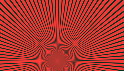 Fototapeta premium Abstract bright red rays background. Sunlight rays background. Crimson color burst background. Sun beam ray sunburst pattern background. Retro circus backdrop.