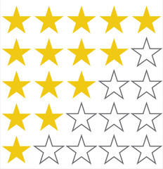 Stars customer product rating icon set, Best choice icon. Line style simple element from e-commerce icons collection. Pixel perfect simple best choice icon for web design, apps.