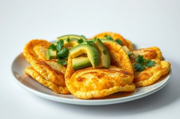 Delicious Arepas with Cheese and Avocado