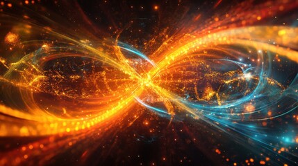 Obraz premium Holographic Quantum Computing Interface Displaying
