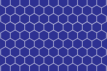Grid seamless pattern. Hexagonal cell texture. Honeycomb on white background. Speaker grille. Fashion geometric design. Graphic style for wallpaper, wrapping, fabric, apparel, print production. Vector