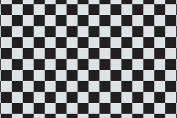 Checkered race flag seamless pattern. Simple design vector illustration of speed, racing flag. Race, chessboard, checker seamless background. Car or motocross competition symbol.