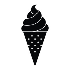 ice cream cone vector illustration