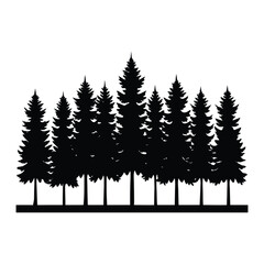 Fototapeta premium design a tree line silhouette across the bottom.