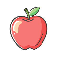 apple icon, apple vector illustration-simple illustration of apple, perfect for apple logos and icons