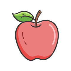 apple icon, apple vector illustration-simple illustration of apple, perfect for apple logos and icons