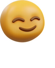 Fototapeta premium 3D smiling emoji made from clay, perfect for digital communications and playful expressions in messaging