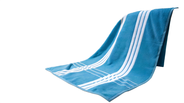 blue striped socks isolated