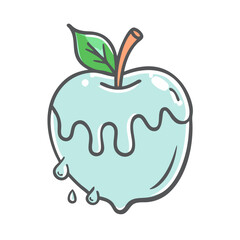 ice apple icon, ice apple vector illustration-simple illustration of ice apple, perfect for ice apple logos and icons