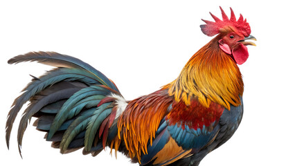 Fototapeta premium rooster isolated on white background