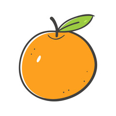 orange icon, orange vector illustration-simple illustration of orange, perfect for orange logos and icons