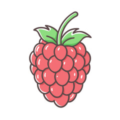 raspberry icon, raspberry vector illustration-simple illustration of raspberry, perfect for raspberry logos and icons