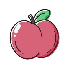 velvet apple icon, velvet apple vector illustration-simple illustration of velvet apple, perfect for velvet apple logos and icons