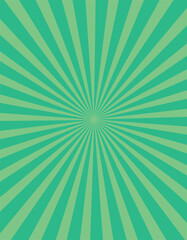 Abstract sun ray green star burst background.