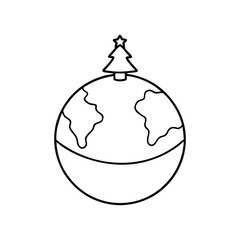 green christmas ball