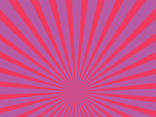 Abstract background with rays retro starburst rays. Salmon pink color sunburst background