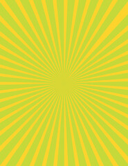 Abstract sun ray green star burst background.