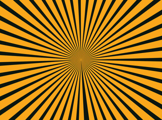 orange sun rays background with halftone. Cartoon funny retro pattern strip mock up. Vintage backdrop for comic superhero text, speech bubble, message.