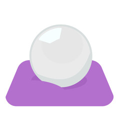 占いの水晶のイラスト