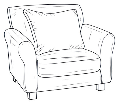 recommend clip art: PNG Cushion furniture armchair sketch.