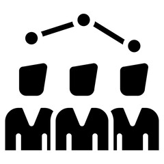 Bold Glyph Audience Insight Icon