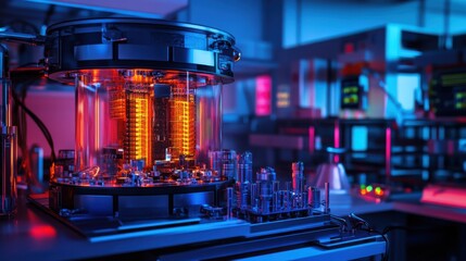 Quantum Processor Glowing with Intricate Circuits