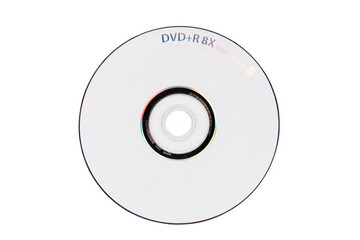 Blank DVD Disc Isolated on White Background