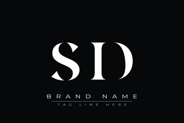 SID abstract letter logo design. This logo is designed by three abstract letters.