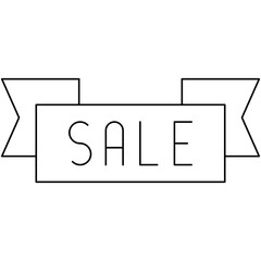 Sale Banner single vector illustration icon