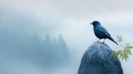 Fototapeta premium its body blending into the foggy background