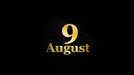 9th August Logo, 9 August Logo Animation Banner For You