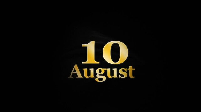 10th August Logo Banner, 10 August Logo