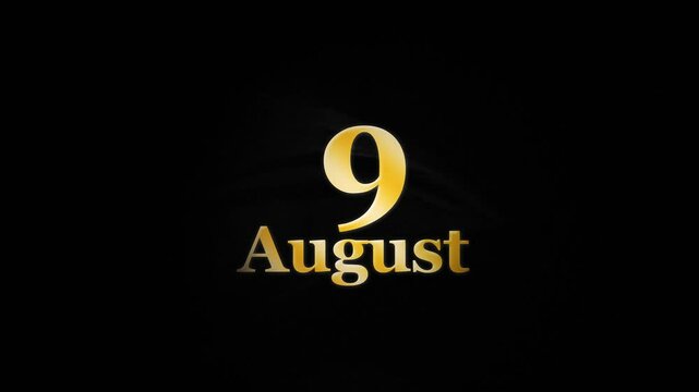 9th August Logo, 9 August Logo Animation Banner For You