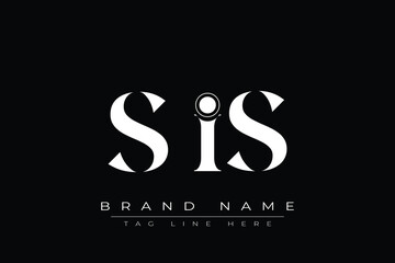 SIS abstract letter logo design. This logo is designed by three abstract letters.